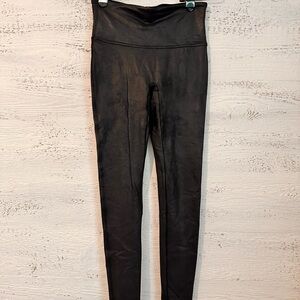 Spanx original faux leather leggings.  Size M